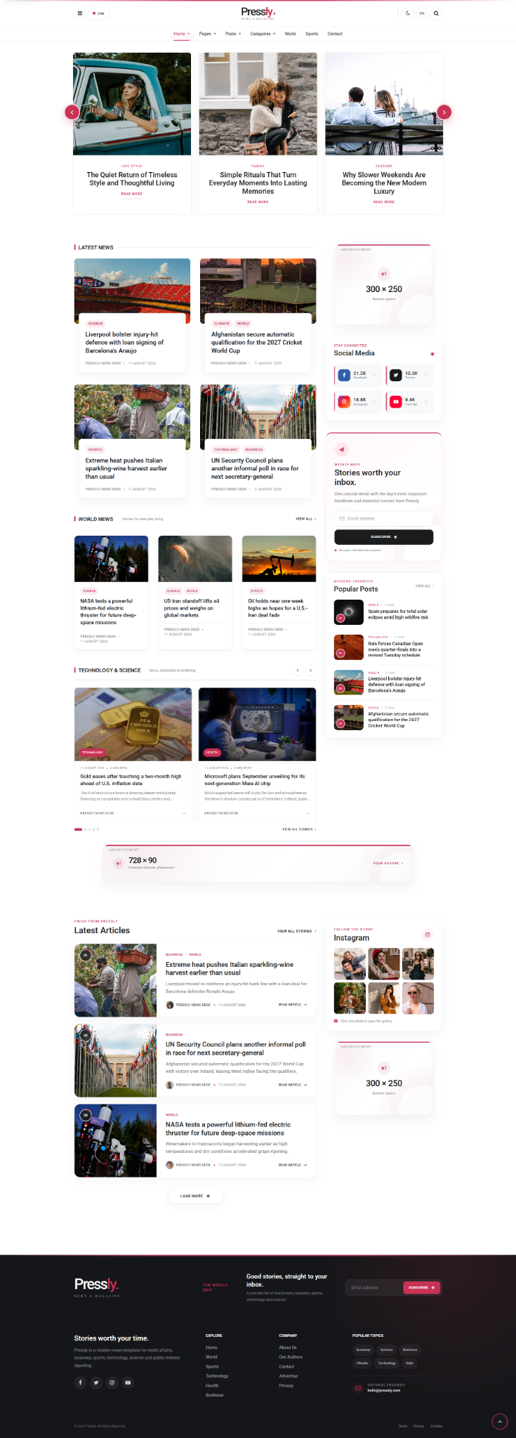 Pressly Home 4 homepage preview