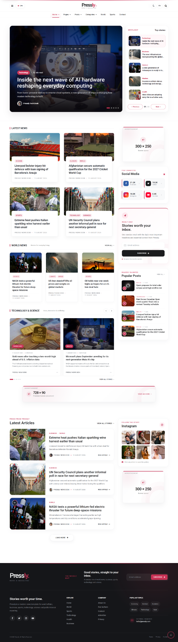 Pressly Home 5 homepage preview